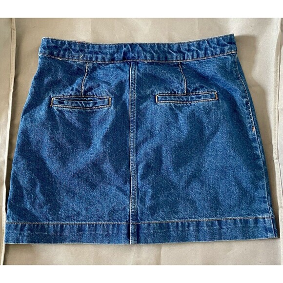 Free People Don't Get Me Wrong Denim Mini Skirt Blue Used OB906858 Size 29 - Picture 2 of 6